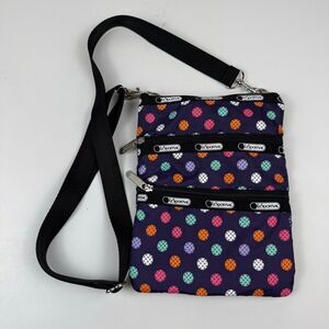 LeSportSac Kasey Polka Dot Crossbody Purse